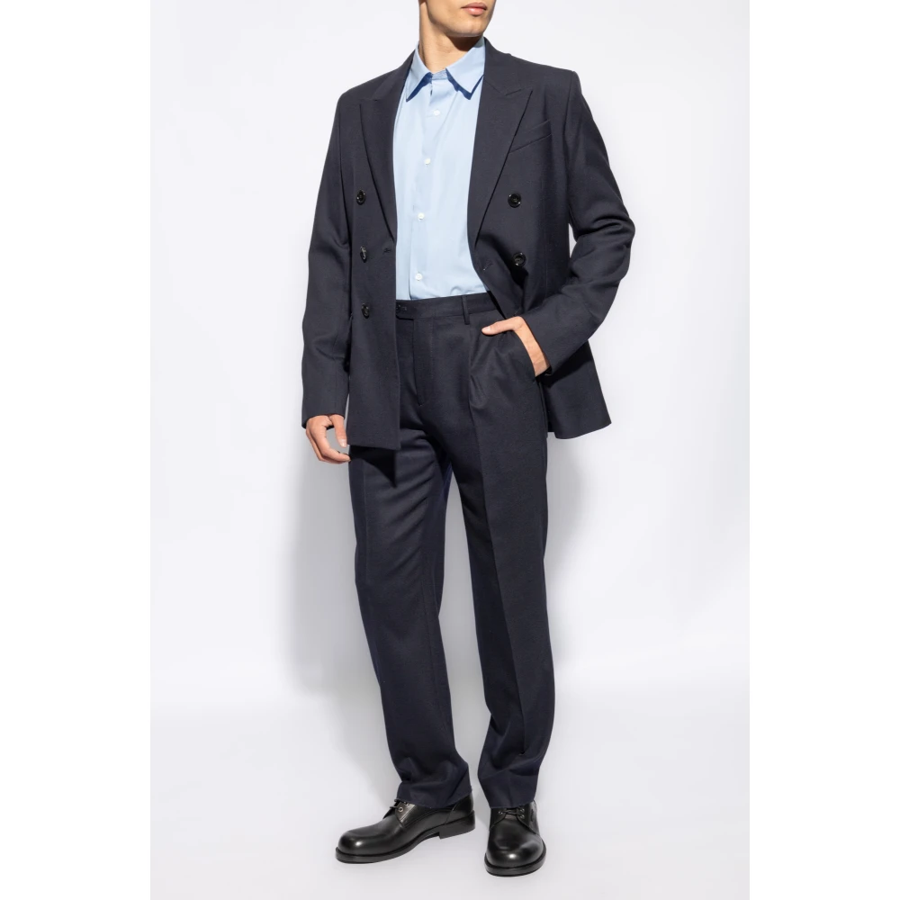 Ami Paris Dubbelrijige blazer Blue Heren