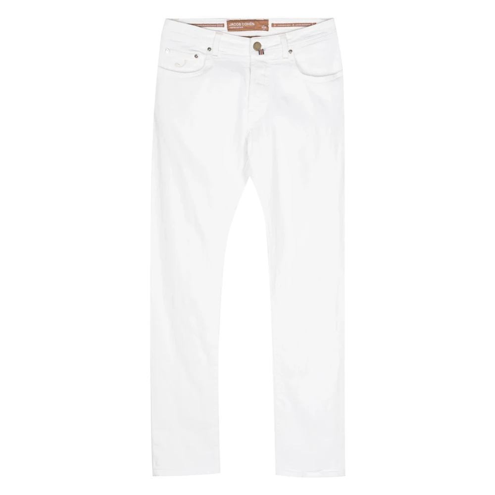 Jacob Cohën Handgemaakte Bard Jeans met Japanse Stoffen White Heren