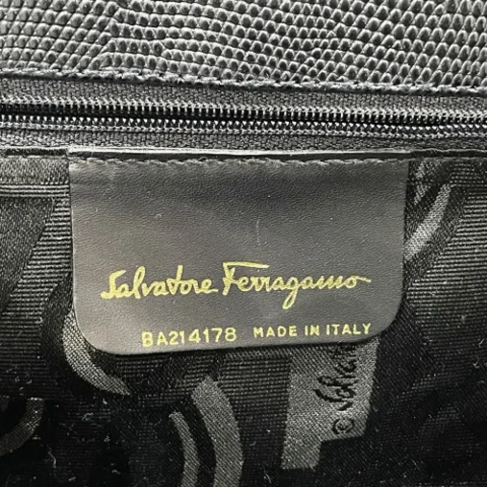 Salvatore Ferragamo Pre-owned Leather handbags Blue Dames