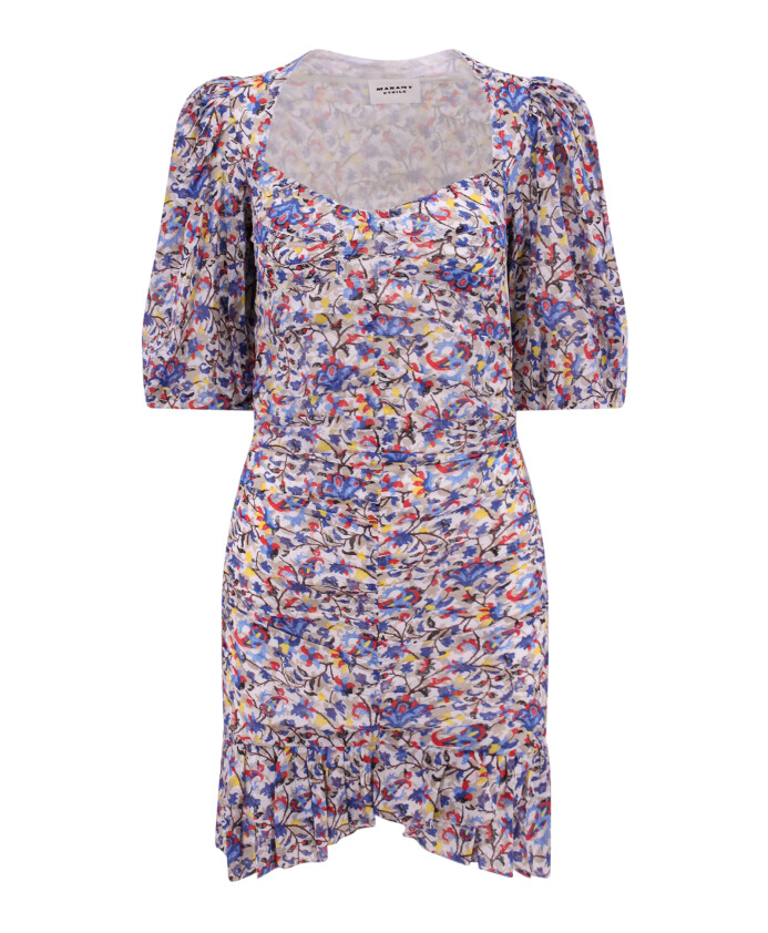 multicolour-front-draped-cotton-dress