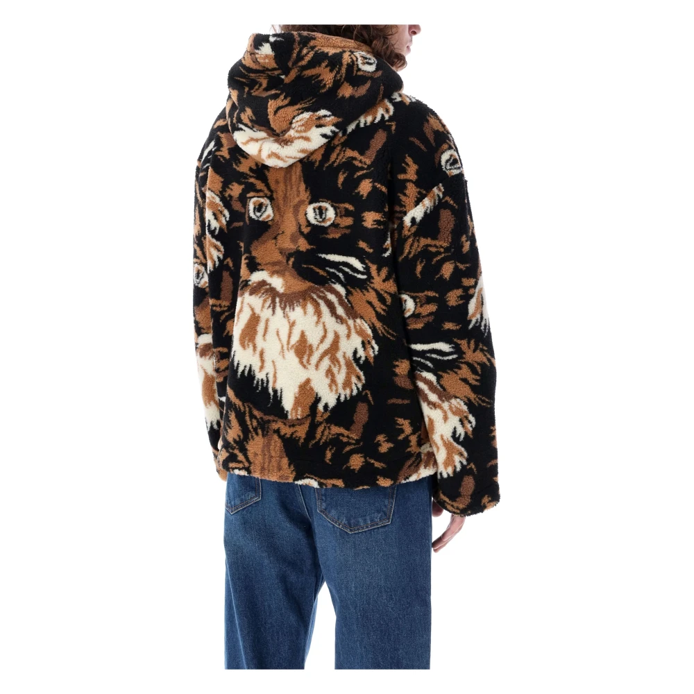 JW Anderson Grafische Hoodie Jas Bruin Multi Multicolor Heren