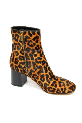 Heidi Cheetah Haircalf Ankelboots