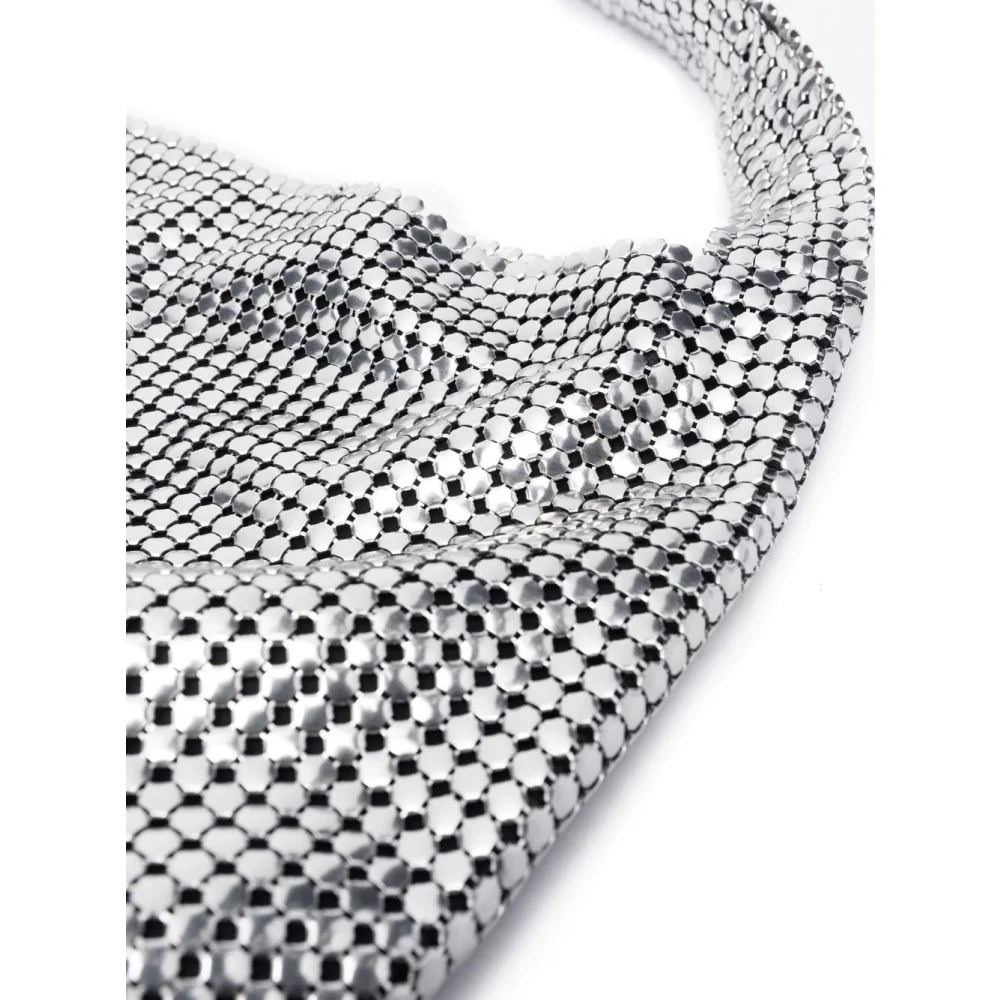 Paco Rabanne Zilveren Pixel Tote Tas Gray Dames