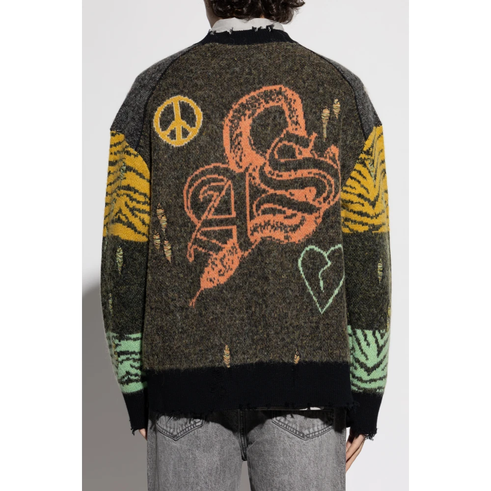 AllSaints Cardigan Akki Multicolor Heren