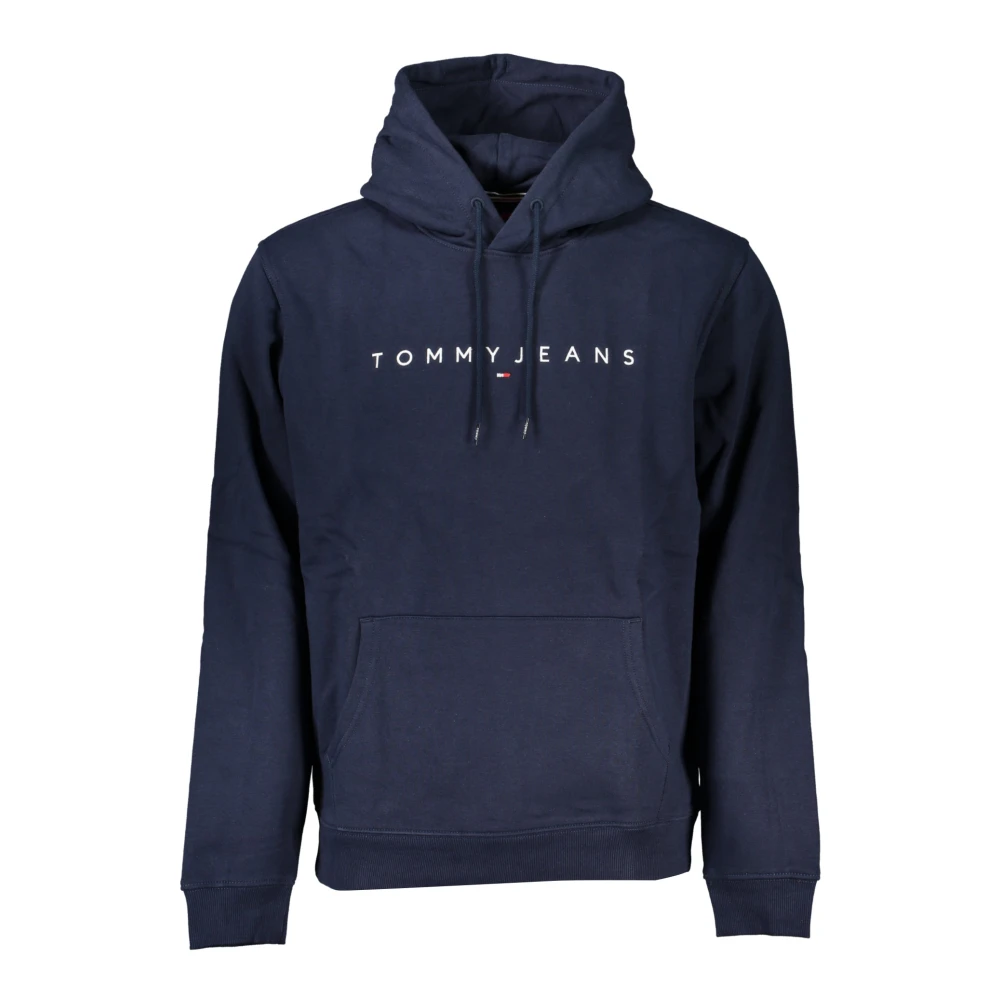 TOMMY JEANS Heren Truien & Vesten Tjm Reg Linear Logo Hoodie Ext Donkerblauw