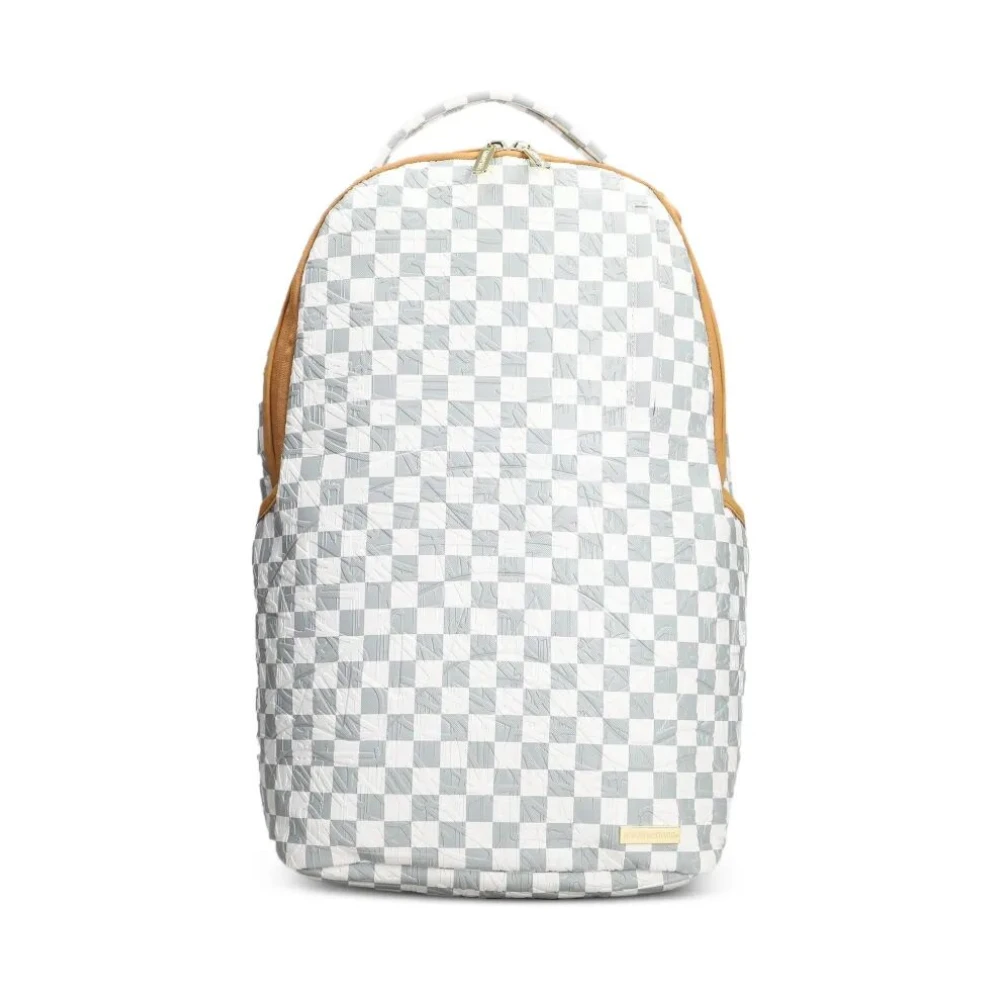 Sprayground Men's Multicolor Backpacks, One Size, Graff Embossed Check Dlxsv Backpack
