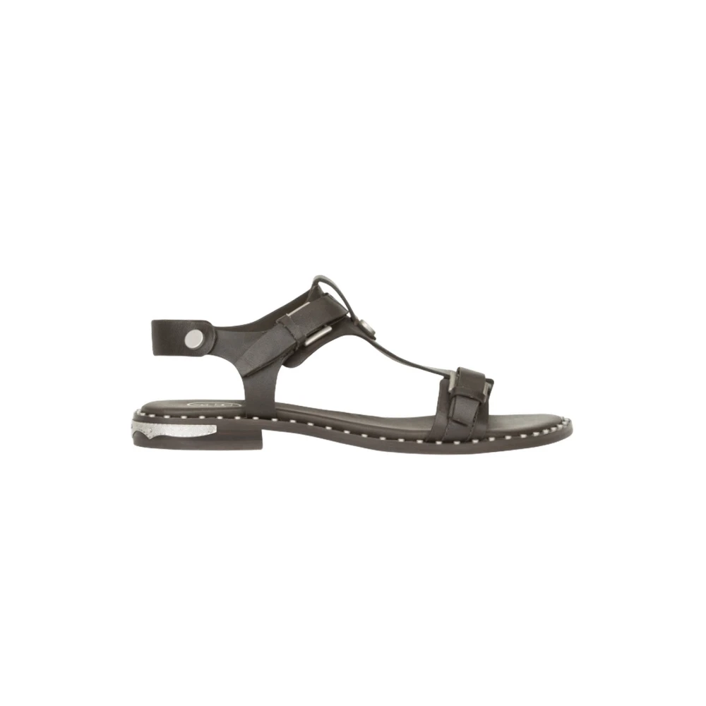 Ash Women's Black Flat Sandals, 7 Uk, Piper02 Sandal