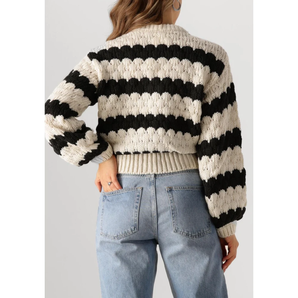 Y.A.S Elegante Gebreide Pullover Trui White Dames
