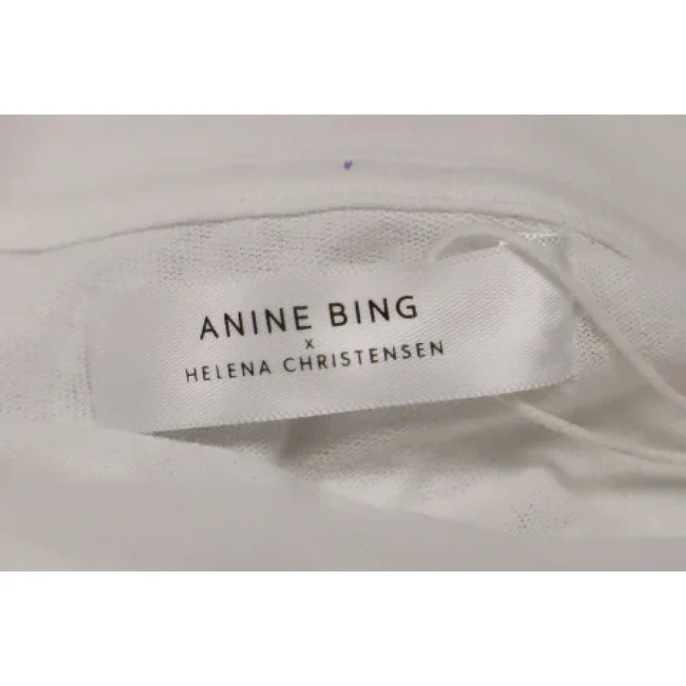 Anine Bing Wit Katoenen Top White Dames