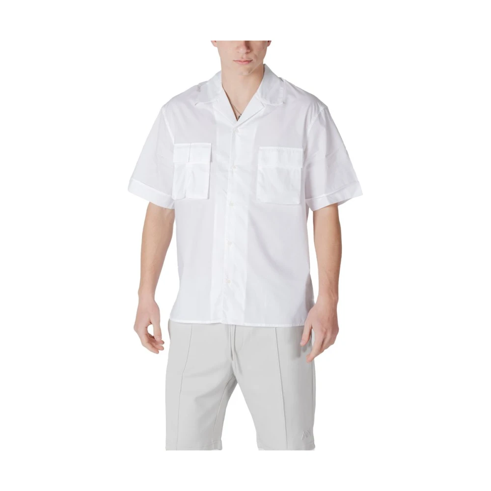 Antony Morato Men's White Short Sleeve Shirts, S, Granada Shirt