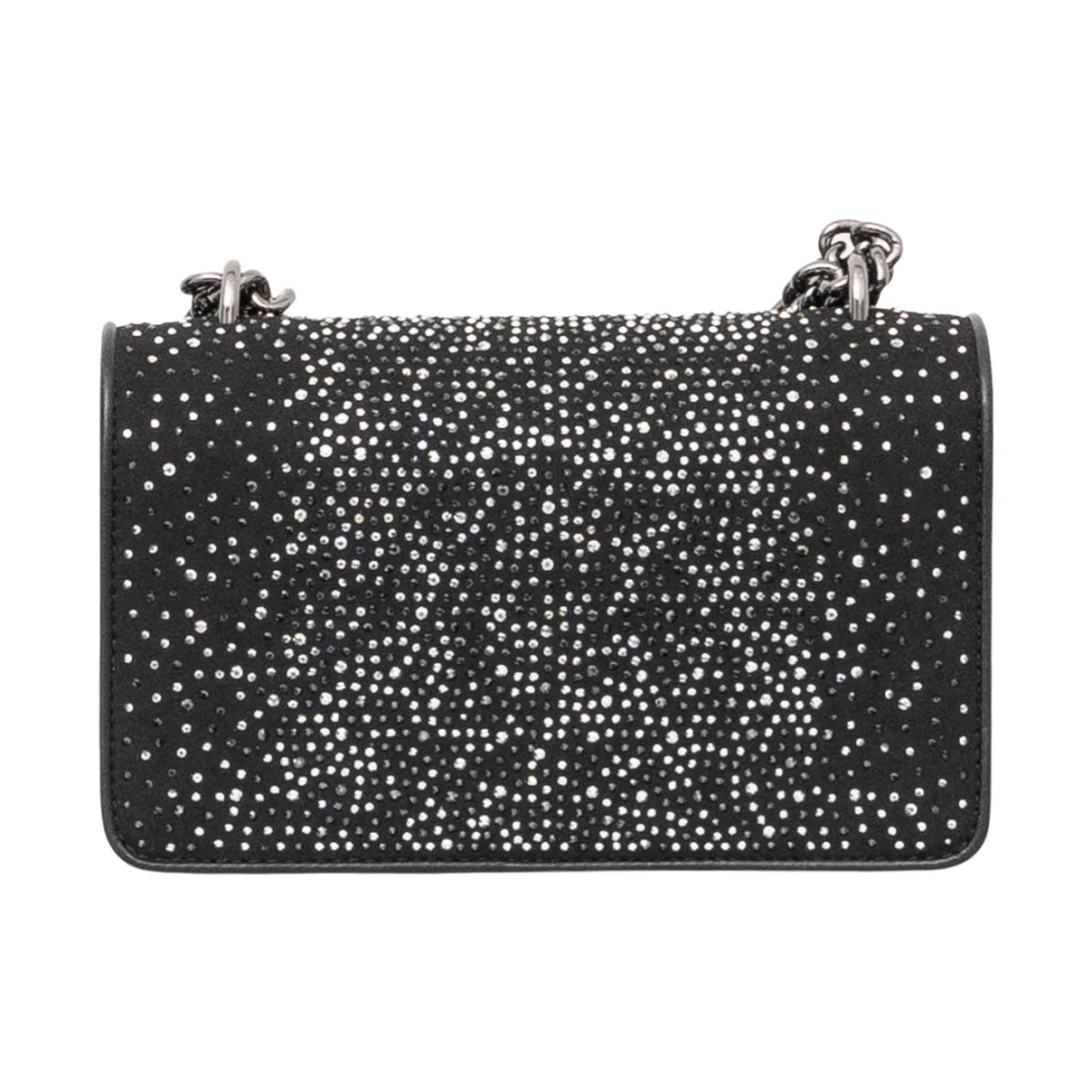 pinko Mini Love Strass Handtas Zwart Black Dames