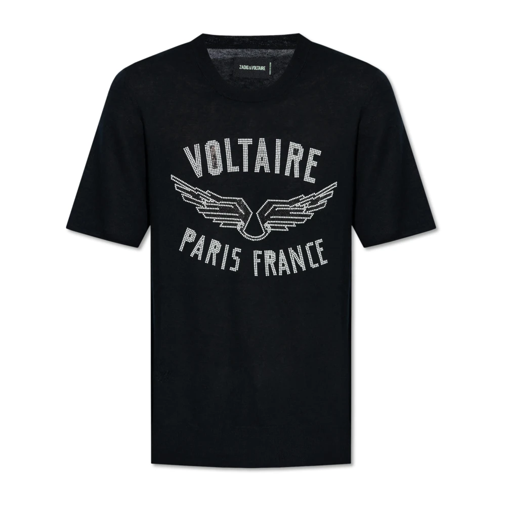 Zadig & Voltaire Trui met Ida-logo Black Dames