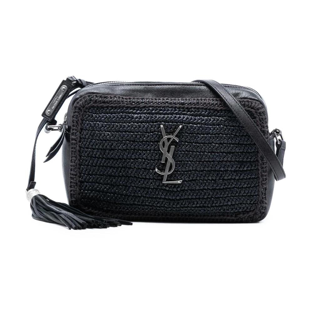 Saint Laurent Vintage Women's Black Pre-Owned Vintage Cassandre Camera Bag