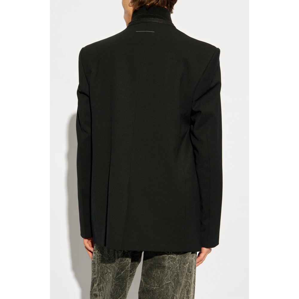 MM6 Maison Margiela Single-breasted Jacket Black Heren
