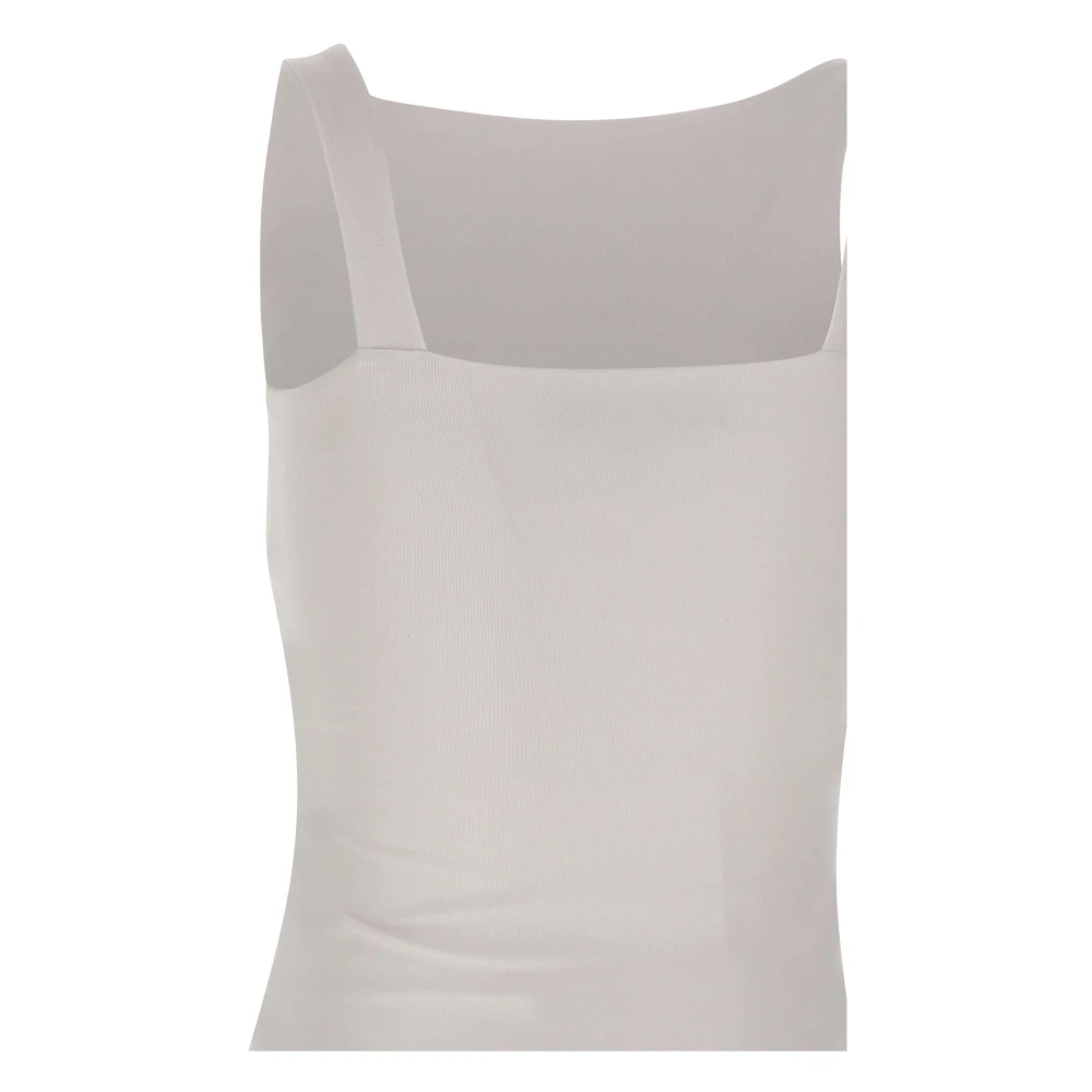Remain Birger Christensen Witte Jersey Top Mouwloos Regular Fit White Dames