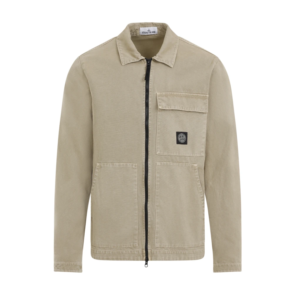 Stone Island Neutrale Licht Jack voor Mannen Beige Heren