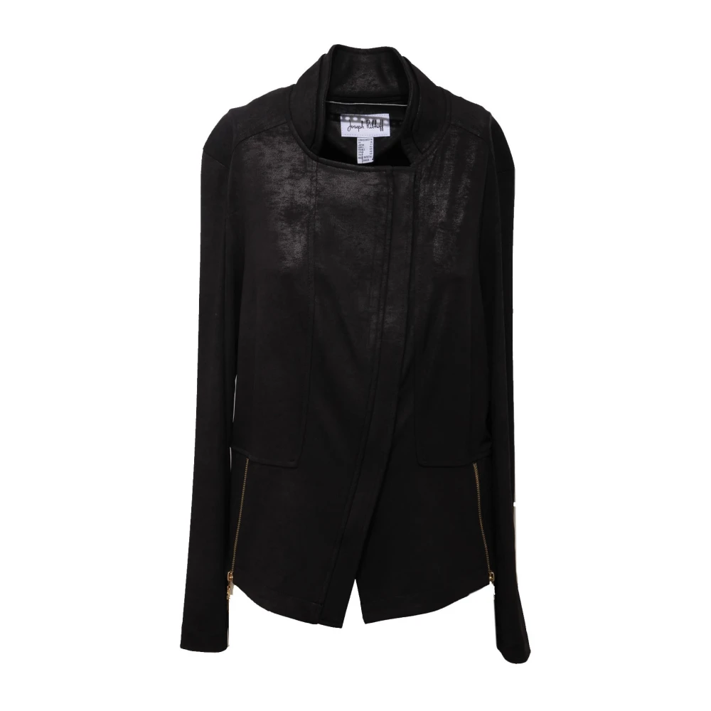 Joseph Ribkoff Black Light Jackets, Female, M, Tissue Suede-Effect Jacket