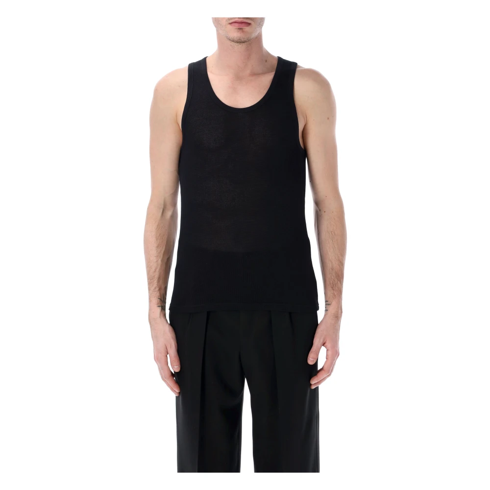 Tom Ford Men's Black Crewneck Tank Top
