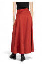 jupe-rouge-unie-avec-fermeture-eclair