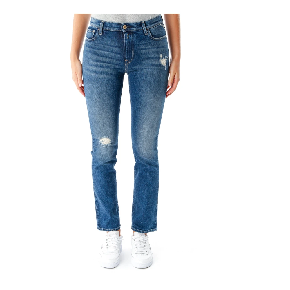 Replay Women's Blue Anbass Slim-Fit Jeans - Slim Fit Jeans - W29 L30 - Jeans