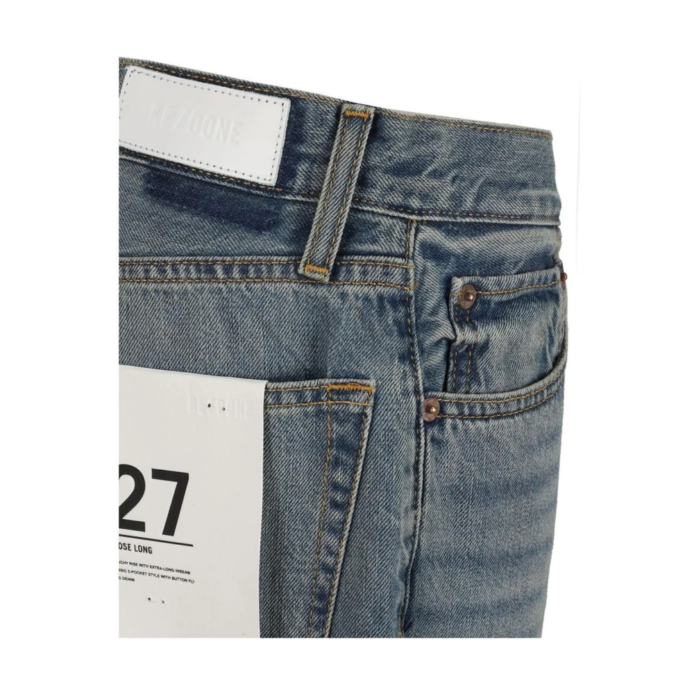 Re Done Vintage High Rise Katoenen Jeans Blue Dames
