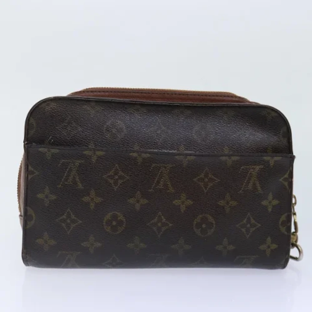 Louis Vuitton Vintage Pre-owned Canvas clutches Brown Dames