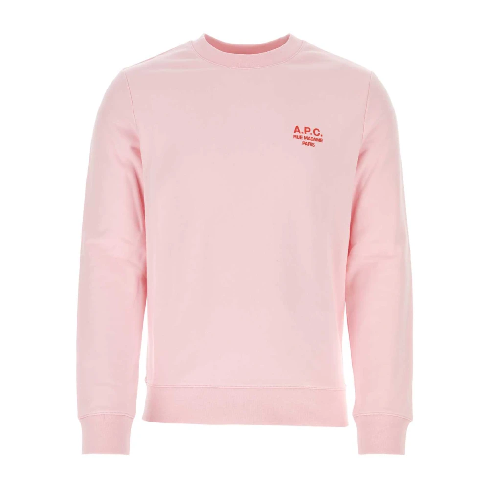 A.p.c. Roze Sweaters Molleton Trame BIO Pink Heren