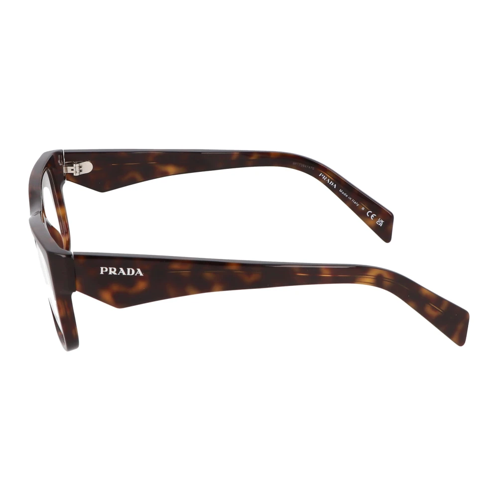 Prada Moderne Onregelmatige Bril Brown Unisex