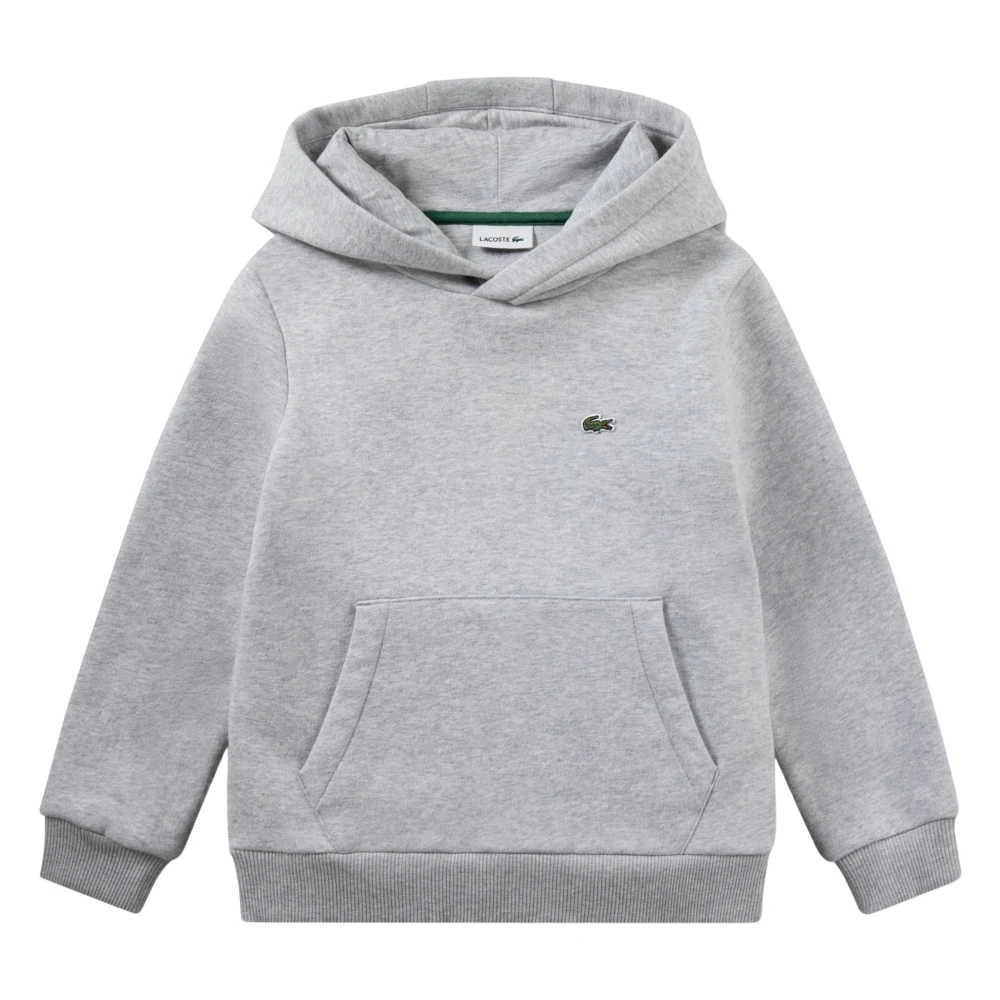 Lacoste Boys Gray Kids Sweatshirts, 8 Y, Logo Hoodie
