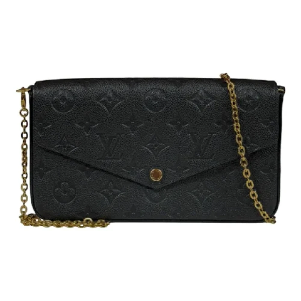Louis Vuitton Vintage Pre-owned Canvas shoulder-bags Black Dames