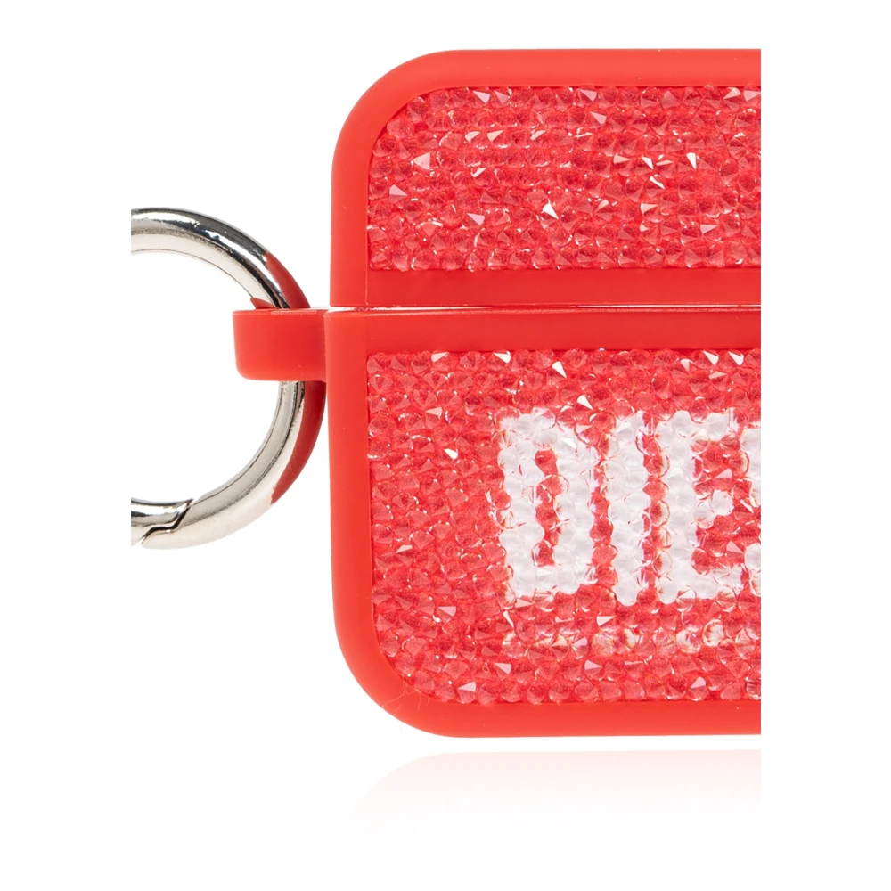 Diesel Koptelefoonhoes 'Swarovski Crystal Airpod Cas' Red Unisex