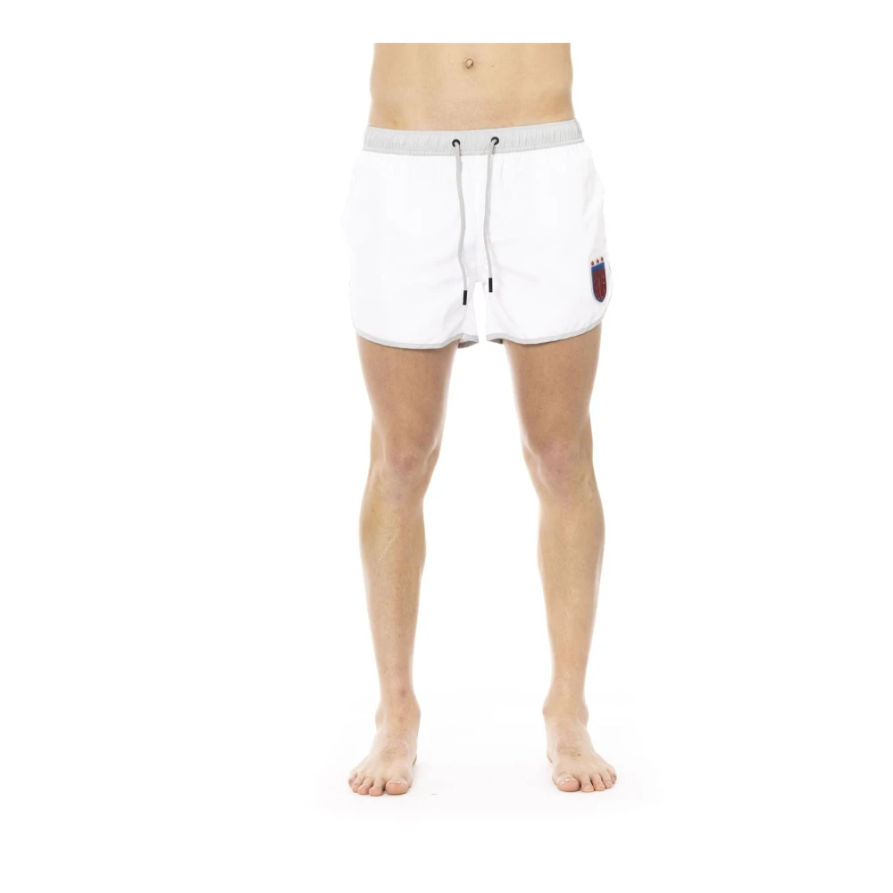 Bikkembergs Men's White Beachwear, S, Swimwear Collection Spring/Summer