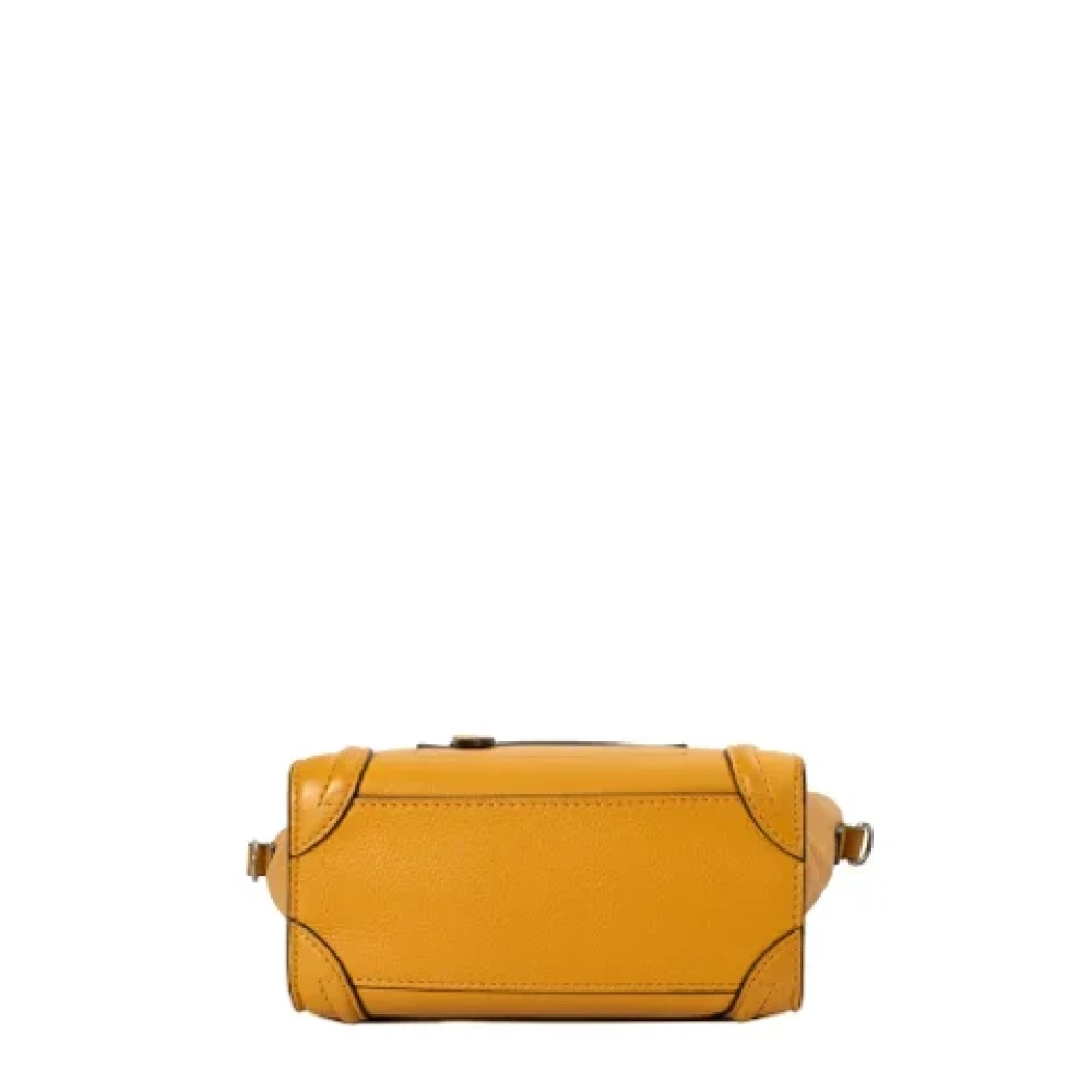 Celine Vintage Pre-owned Leather celine-bags Yellow Dames