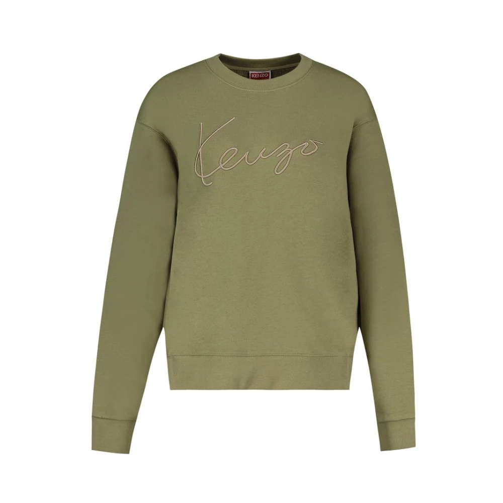 Kenzo Men's Green Sweatshirts, M, Signature Classic Sweatshirt