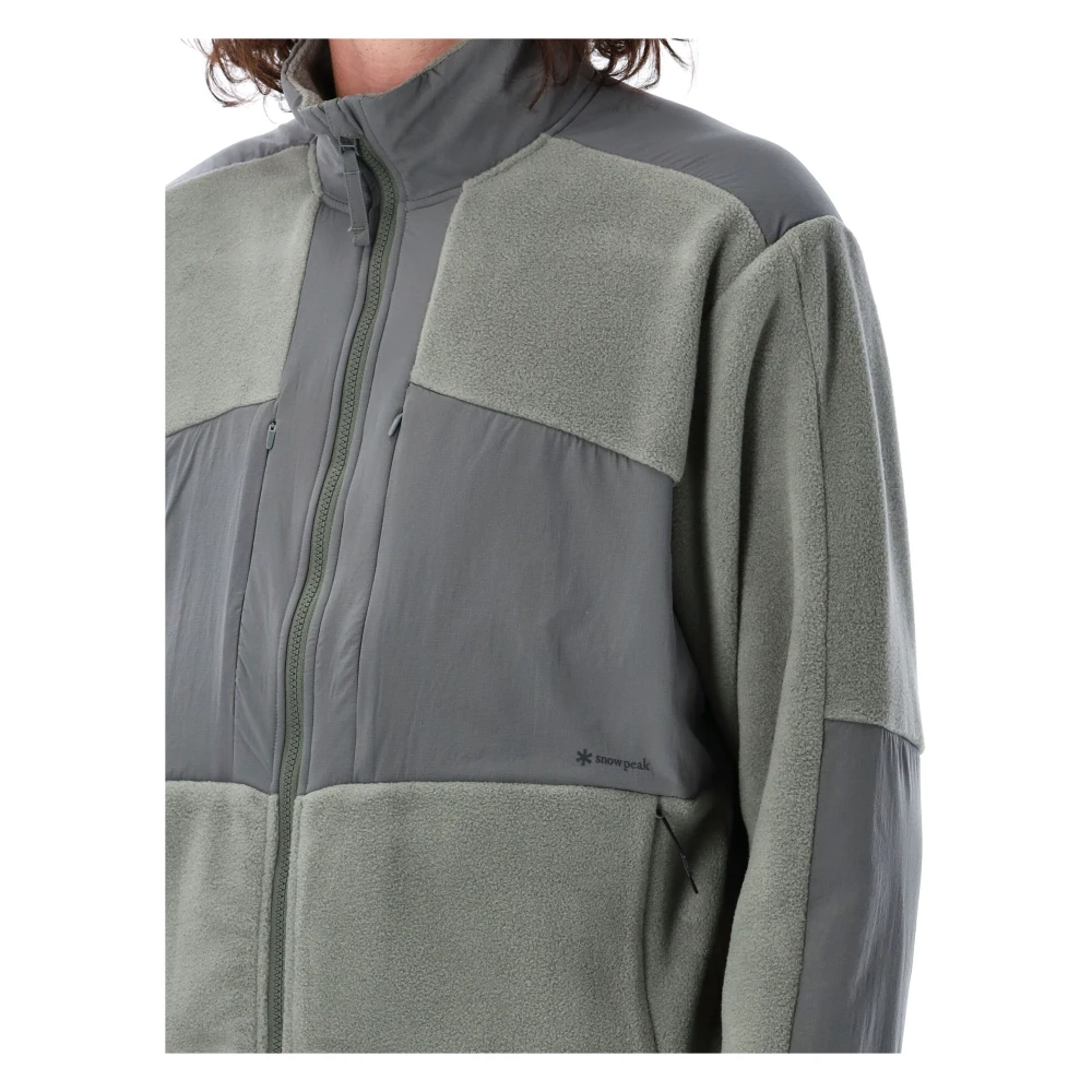 Snow Peak Grijze Double Face Fleece Jas Gray Heren