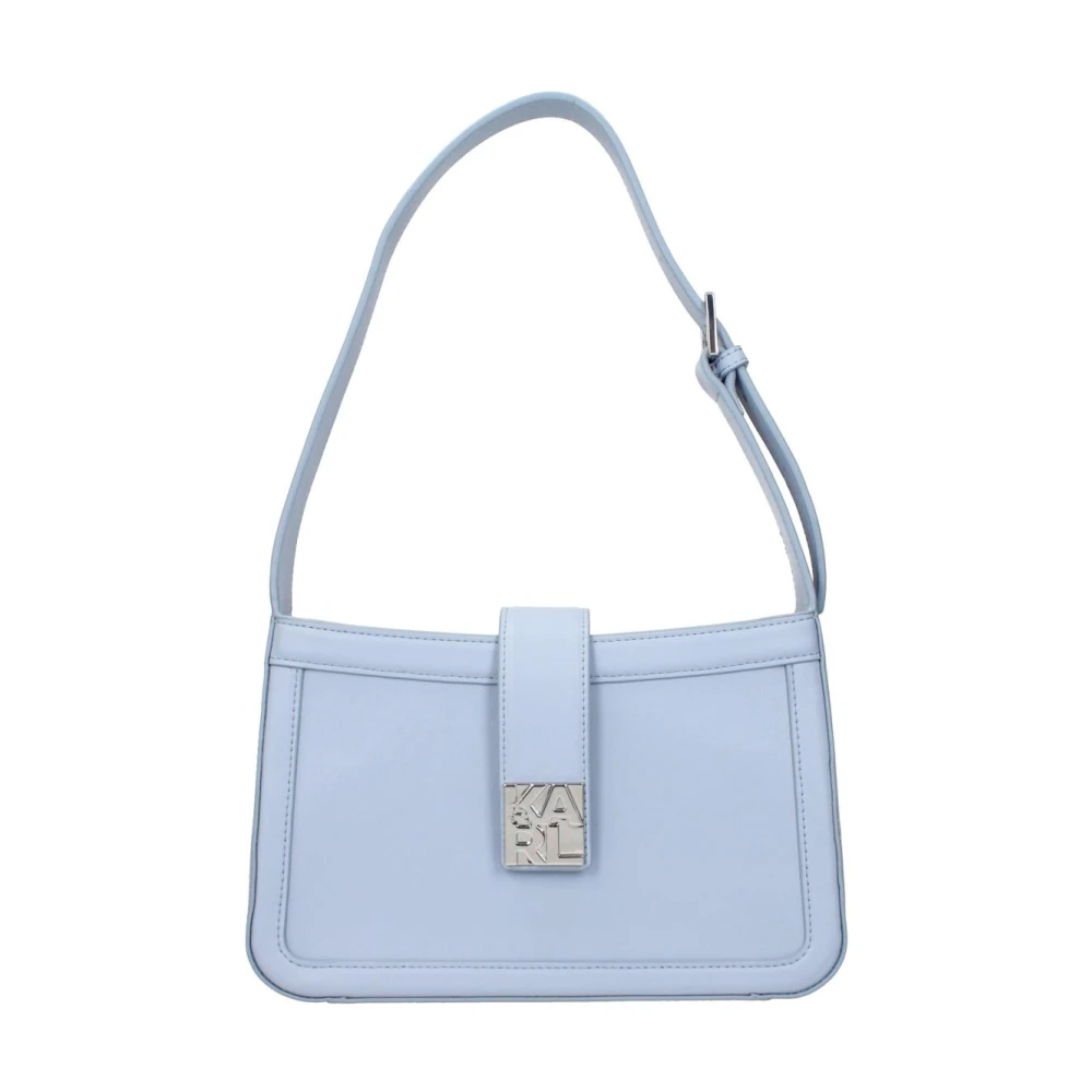 Karl Lagerfeld Light Blue Leather Shoulder Bag - Image 2