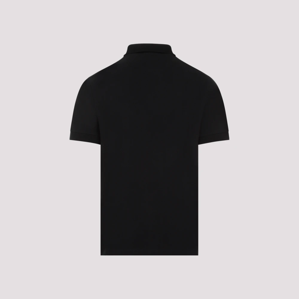 Stone Island Zwarte Polo Shirt Moderne Pasvorm Black Heren