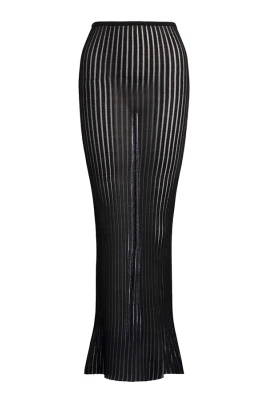 Slim Lurex Stickad Kjol