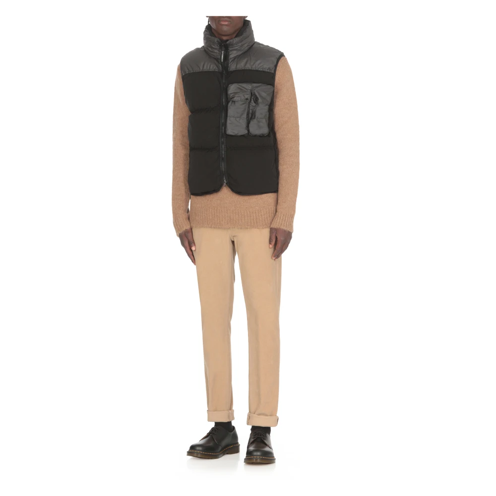 C.P. Company Zwarte Gewatteerde Husky Jas Black Heren