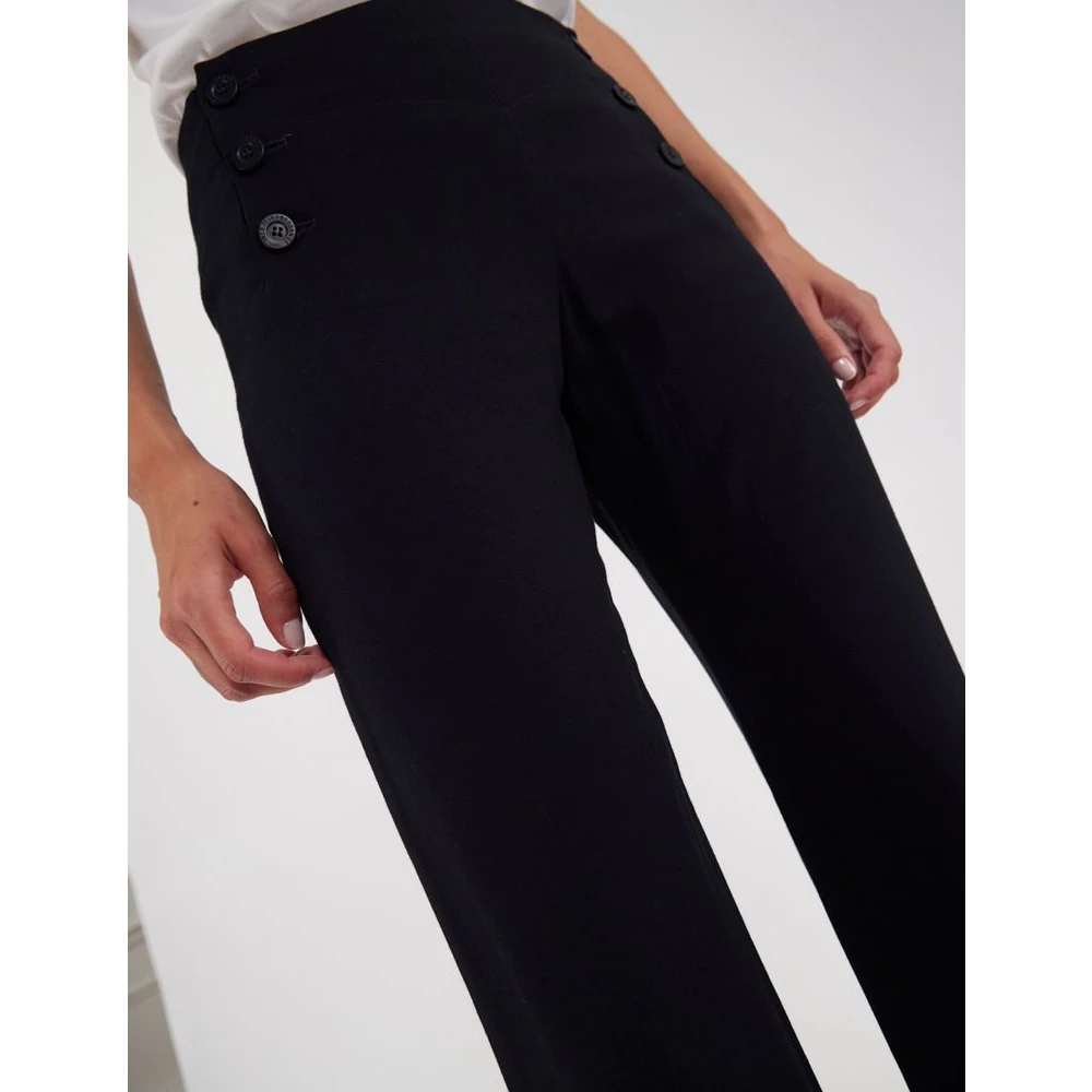 Ines De La Fressange Paris Gabriel navy broek Blue Dames