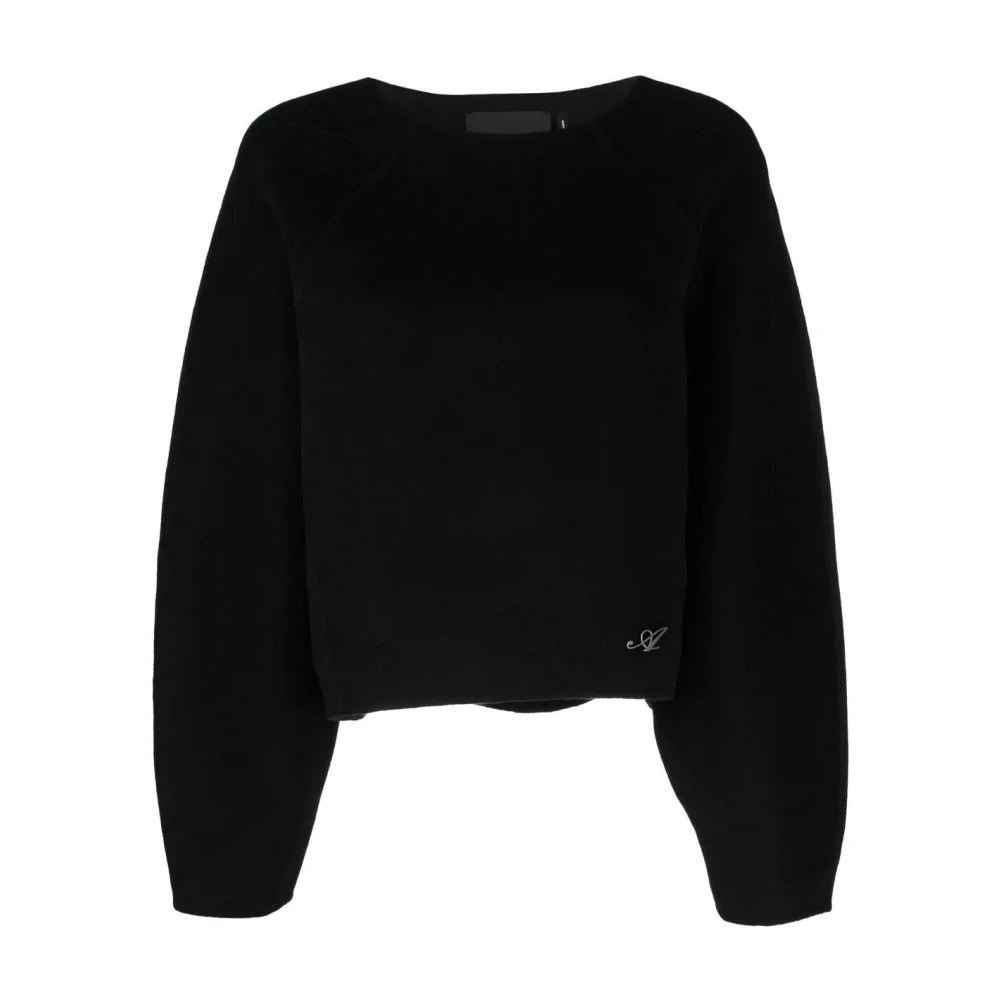 Axel Arigato Women's Black Casual Wool Cashmere Pullover Jumper - Round-Neck Knitwear - Xl - Knitwear