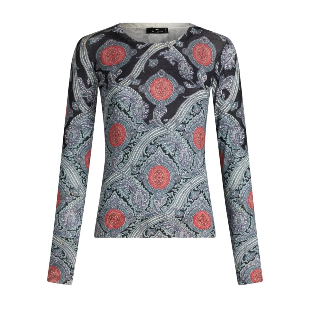 ETRO Casual Gestreept Jersey Shirt Multicolor Dames