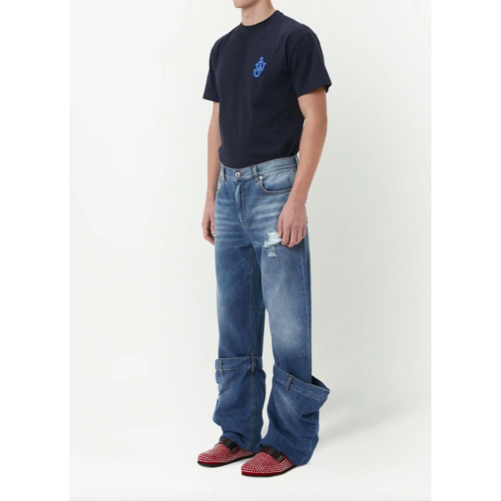 JW Anderson Lichtblauwe Bucket Jeans Blue Heren