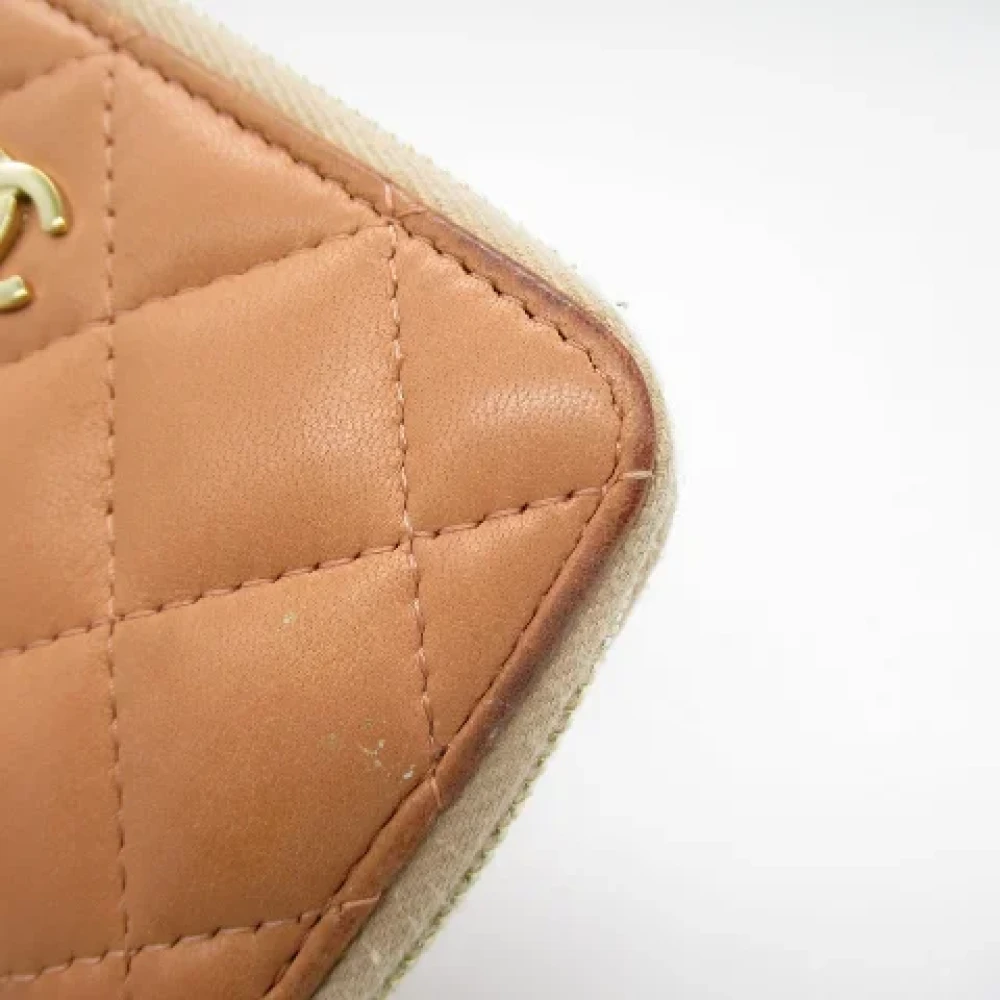 Chanel Vintage Pre-owned Leather wallets Pink Dames