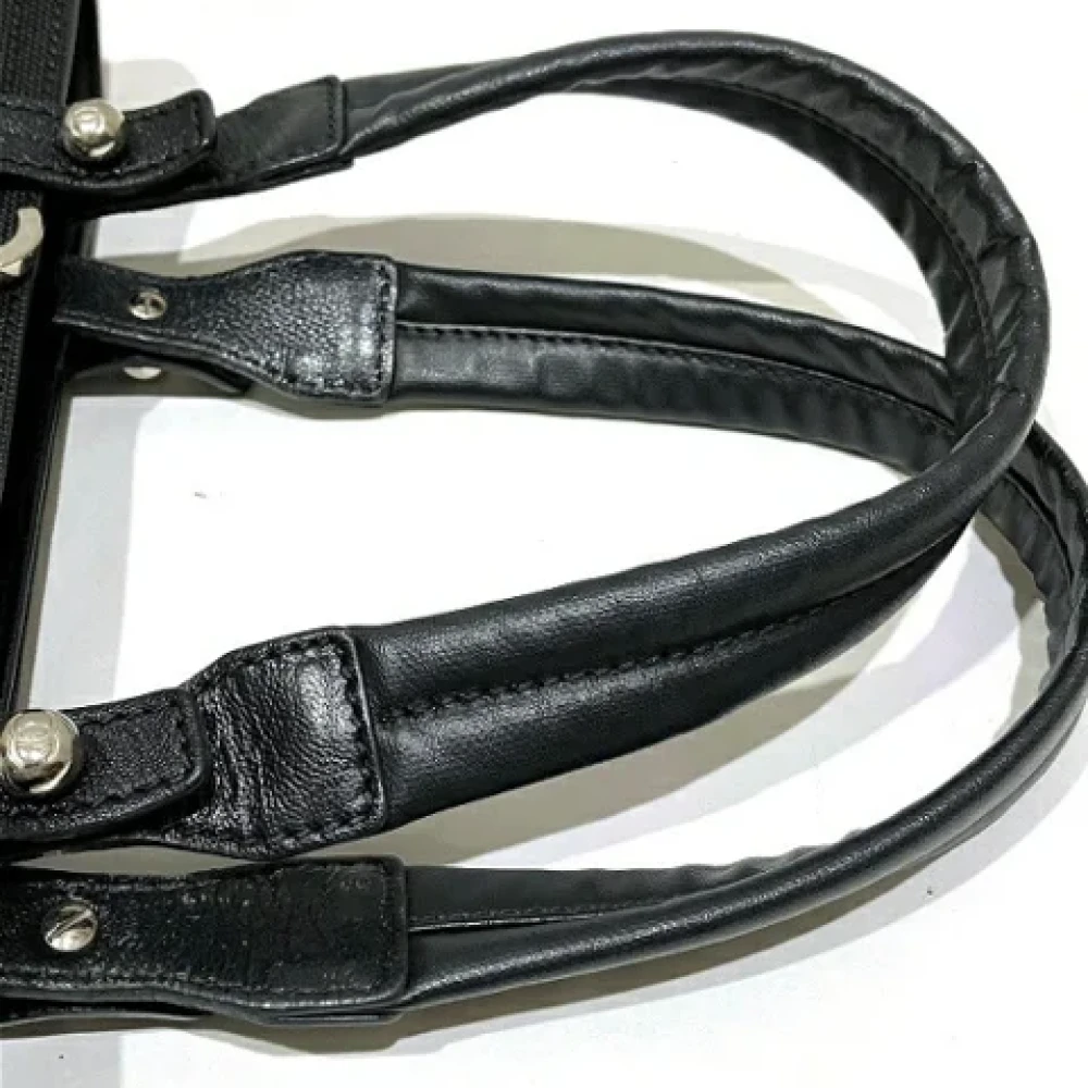 Chanel Vintage Pre-owned Canvas chanel-bags Black Dames