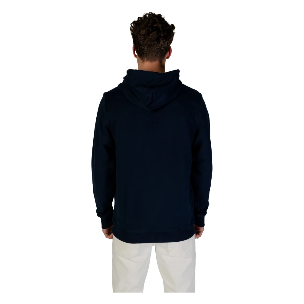 Tommy Jeans Blauwe Hoodie Lente Zomer Mannen Blue Heren