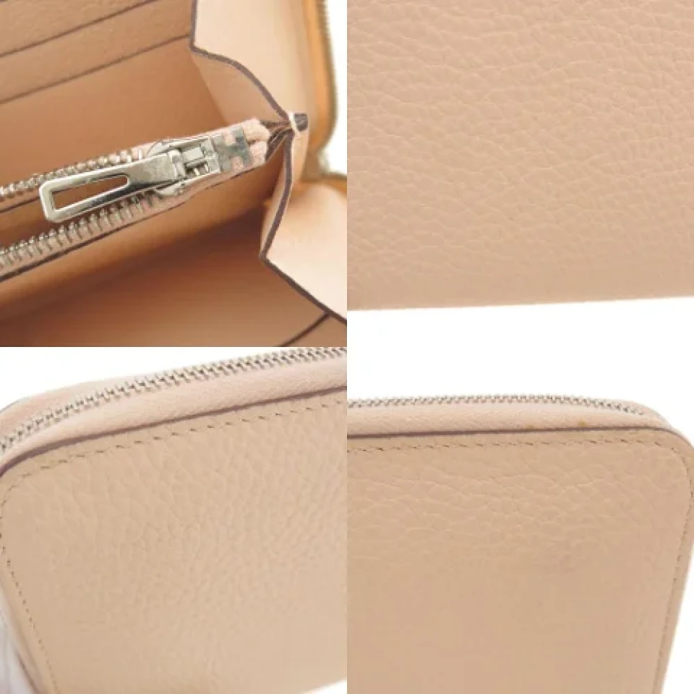 Hermès Vintage Pre-owned Leather wallets Pink Dames