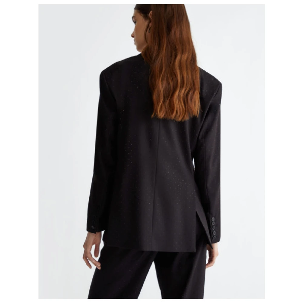 Liu Jo Chique Blazer met Eén Knoop in Zwart Black Dames