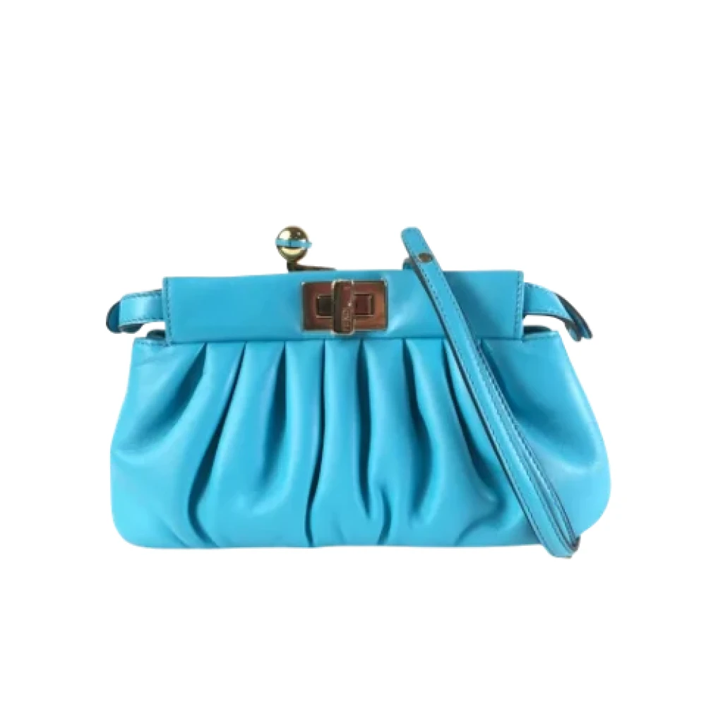 Fendi Vintage Pre-owned Leather fendi-bags Blue Dames
