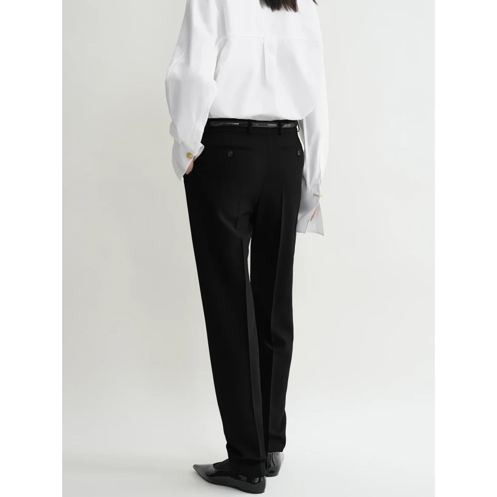 TotêMe Op maat gemaakte lage taille broek Black Dames